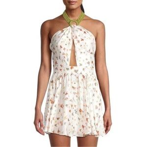 My Beachy Side Monarch Mini Skater Halter Dress Cover-up NWT